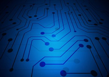 Yüksek teknolojili dijital veri bağlantı sistemi ve bilgisayar elektronik tasarımı ile devre teknolojisi arkaplanı