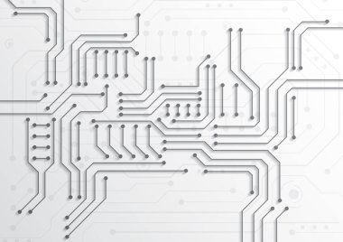 Yüksek teknolojili dijital veri bağlantı sistemi ve bilgisayar elektronik tasarımı ile devre teknolojisi arkaplanı