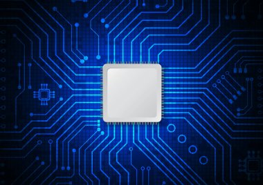 Yüksek teknolojili dijital veri bağlantı sistemi ve bilgisayar elektronik tasarımı ile devre teknolojisi arkaplanı