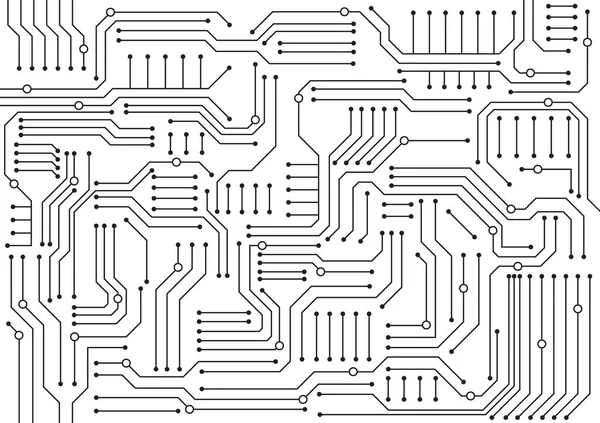 Circuit Technologie Achtergrond Met High Tech Digitale Dataverbinding Systeem Computer — Stockvector