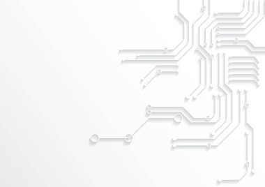 Yüksek teknolojili dijital veri bağlantı sistemi ve bilgisayar elektronik tasarımı ile devre teknolojisi arkaplanı