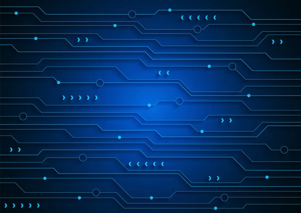 Hintergrund Der Schaltungstechnologie Mit High Tech Digitalen Datenverbindungssystemen Und Elektronischem — Stockvektor