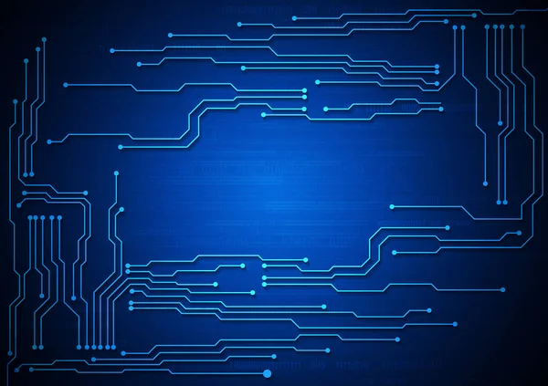 Fondo Tecnología Circuitos Con Sistema Conexión Datos Digitales Alta Tecnología — Archivo Imágenes Vectoriales