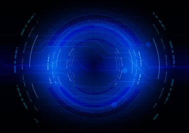 Yüksek teknolojili dijital veri bağlantı sistemi ve bilgisayar elektronik tasarımı ile devre teknolojisi arkaplanı