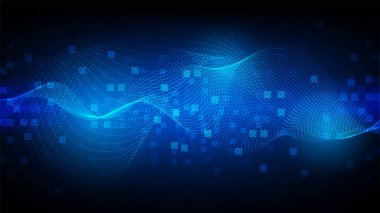 Yüksek teknolojili dijital veri bağlantı sistemi ve bilgisayar elektronik tasarımı ile devre teknolojisi arkaplanı