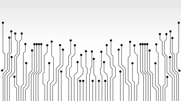 Hintergrund Der Schaltungstechnologie Mit High Tech Digitalen Datenverbindungssystemen Und Elektronischem — Stockvektor