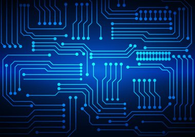 yüksek teknolojili dijital veri bağlantı sistemi ve bilgisayar elektronik tasarımı olan teknoloji arkaplanı