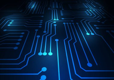 technology background with hi-tech digital data connection system and computer electronic design