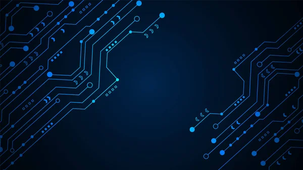 Technologie Achtergrond Met High Tech Digitaal Dataverbindingssysteem Computer Elektronisch Ontwerp — Stockvector