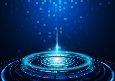 yüksek teknolojili dijital veri bağlantı sistemi ve bilgisayar elektronik tasarımı olan teknoloji arkaplanı