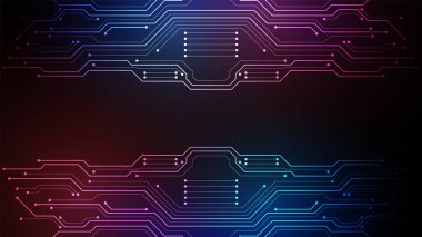 technology background with hi-tech digital data connection system and computer electronic design