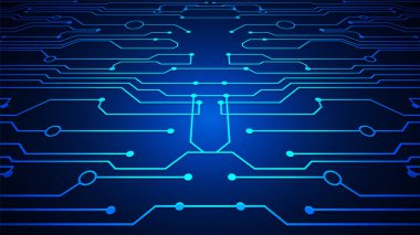 yüksek teknolojili dijital veri bağlantı sistemi ve bilgisayar elektronik tasarımı olan teknoloji arkaplanı