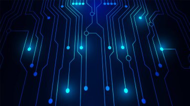 yüksek teknolojili dijital veri bağlantı sistemi ve bilgisayar elektronik tasarımı olan teknoloji arkaplanı