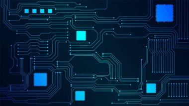 yüksek teknolojili dijital veri bağlantı sistemi ve bilgisayar elektronik tasarımı olan teknoloji arkaplanı