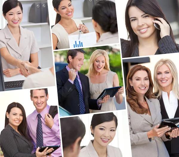 Sex tussen verschillendre rassen mannen & vrouwen Business Team — Stockfoto