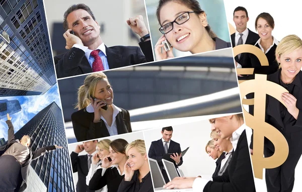 Men & Women Business Team Montage — Stock Photo, Image