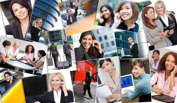 Montaggio di donne d'affari di successo — Foto Stock