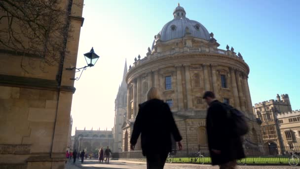 Оксфорд Англия Февраля 2019 Года Radcliffe Camera Building Оксфорд Англия — стоковое видео