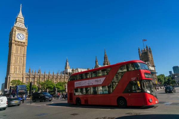 Důvody Parlamentu Londýna Anglie Června2022 Big Ben Palace Westminster Tradiční — Stock fotografie