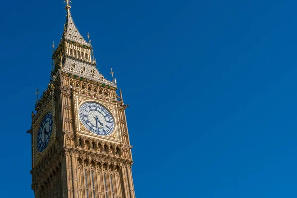 Słynna Wieża Zegarowa Big Ben Londynie Część Pałacu Westminsterskiego Znana — Zdjęcie stockowe