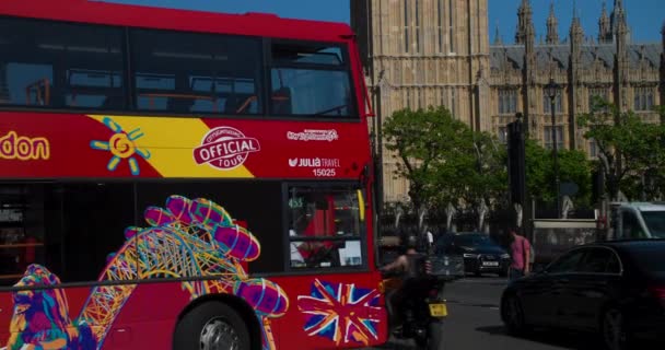 Big Ben London England United Kingdom June 2022 Tilt Біг — стокове відео