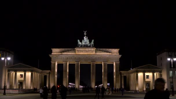 Brandenburg Gate Pariser Platz Berlin Germany February Bruary 2018 Video — 图库视频影像