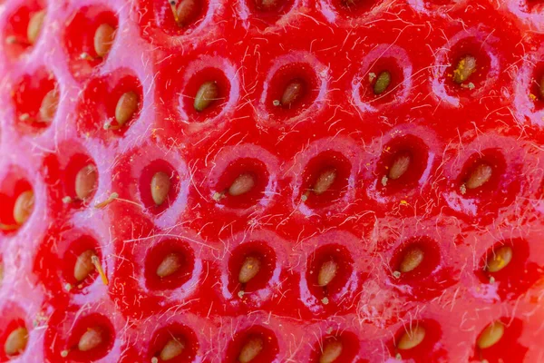Nahaufnahme Von Erdbeeren Auf Der Seite — Stockfoto