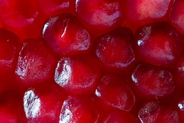 Pomegranate seeds close-up