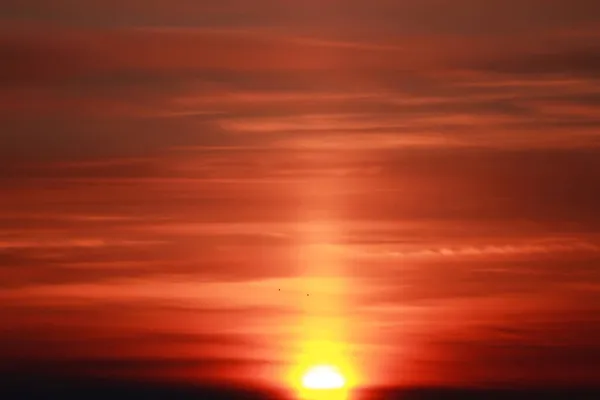 Восход Солнца Конце Марта — стоковое фото