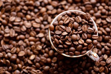 Bir fincanda yakın plan Arap kahvesi.