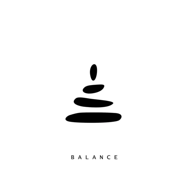 Az élet egyensúlyának elvont piramisa. Keresés kiigazításával mentális és üzleti siker — Stock Vector
