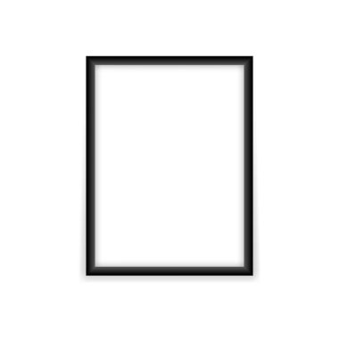 Boş siyah fotoğraf çerçevesi modeli