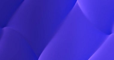 Çizgili mavi soyut arkaplan. 3 boyutlu çizgiler ve mor gradyan ile yüzey değiştiriliyor. Zarif dokuları hareket halinde olan dijital köşegenlerin bulanık, yumuşak parıltısı