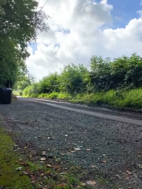 Irlande, Comté de Cork, Ballynnoe - septembre, 19, 2021 - Course automobile, voiture de rallye sur la piste — Video