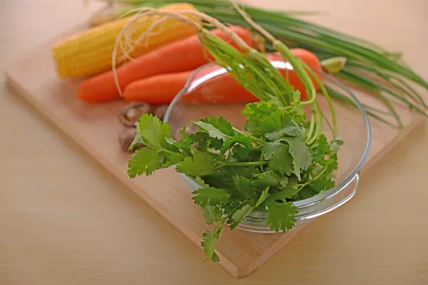 Zdravé bydlení s zeleninou — Stock fotografie