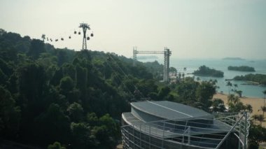 Morning sunrise from Siloso Point, Sentosa, Singapore