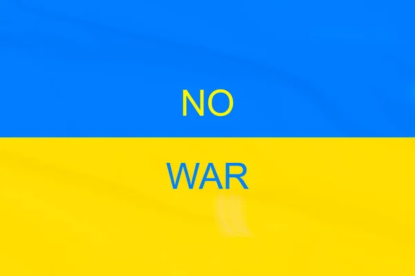 Ukraine War Poster. No War in Ukraine — Stock Photo, Image