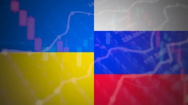 Borsa kaybı ticaret grafiği analizi yatırım grafikleri finansal. Ukrayna ve Rusya arasında askeri çatışma