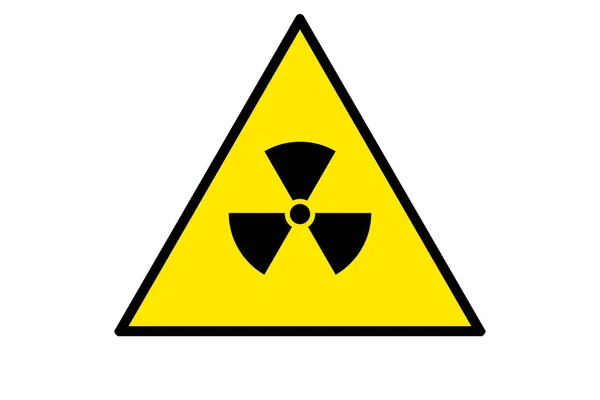 Giftig teken, symbool. Waarschuwing grafisch pictogram radioactieve zone — Stockfoto