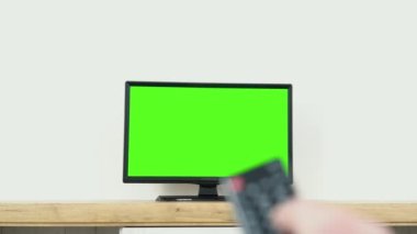 Chroma Key TV ve Değişen Kanal İzleme Uzaktan Denetim Kanalı Sörf İnternet Televizyonu Yeşil Ekran