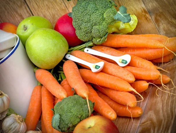 Alimentação saudável - alimentos biológicos — Fotografia de Stock