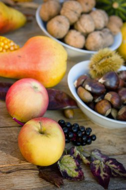 Tablo sonbahar meyve