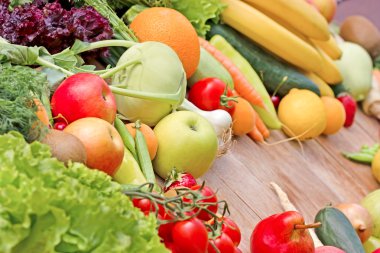 organik meyve ve sebzeler - vegan gıda