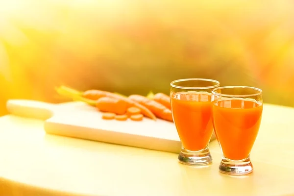 Carrot smoothie - Carrot juice — Stock Photo, Image