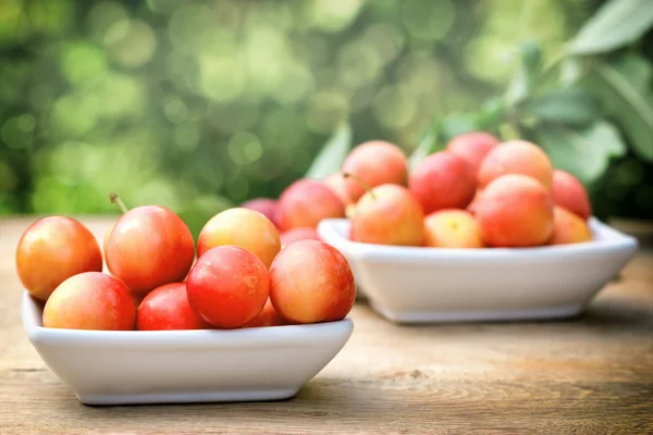 Plums - red plums — Stock Photo, Image