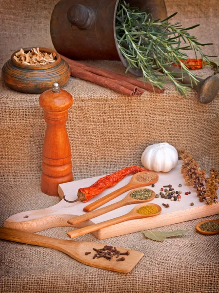 Fresh seasoning - spices — Stock Photo, Image