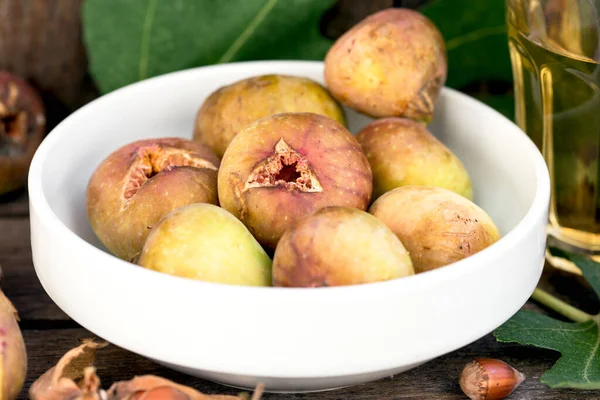 Organic Fig Bowl Healthy Tasty Juicy Fruit — Stockfoto