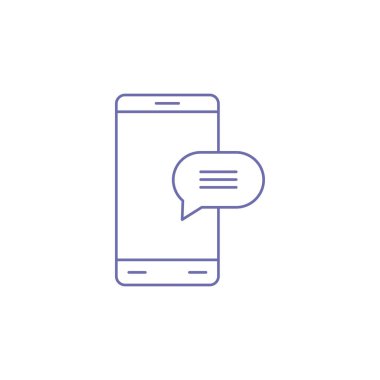 Mobil simgede sohbet iletişimi