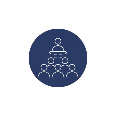 İş Takımı iletişim simgesi vektörüyle toplantı yapıyor