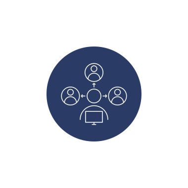 Çevrimiçi video iletişim simgesi